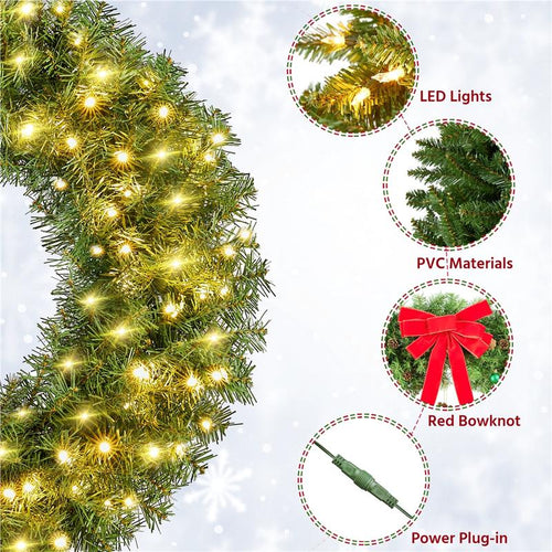GlowWreath - Giant Pre-Lit Christmas Wreath