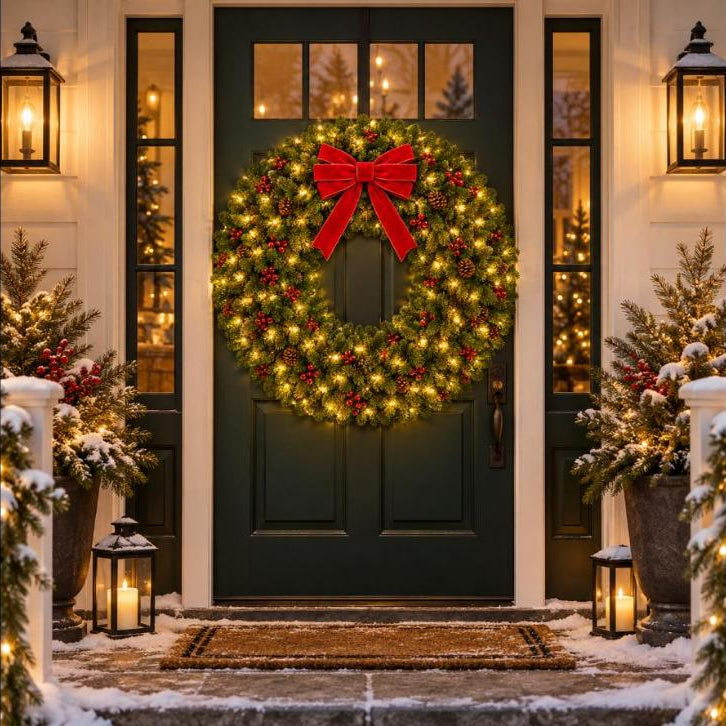GlowWreath - Giant Pre-Lit Christmas Wreath